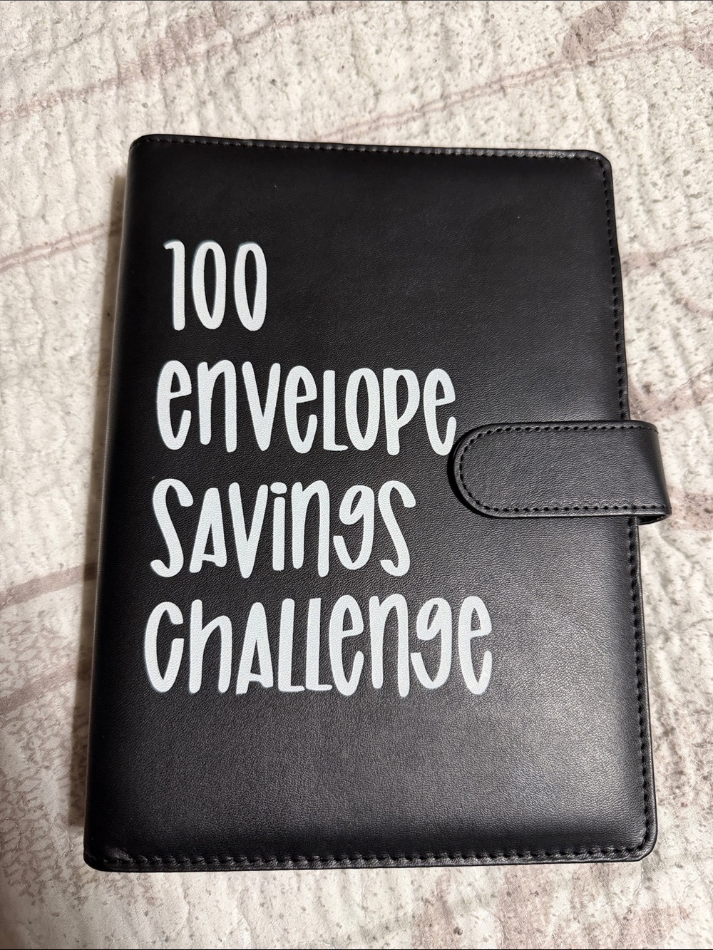 Black 100 Envelope Savings Challenge Binder
